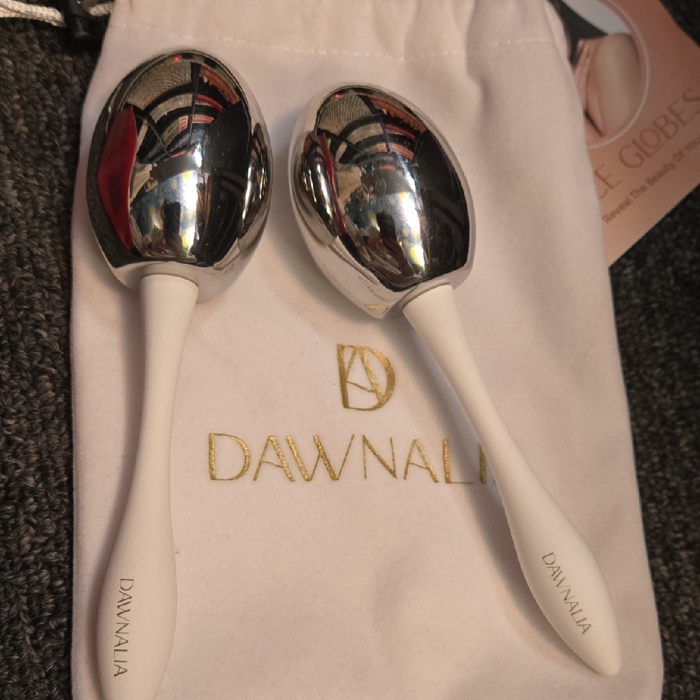 Dawnalia Silver Facial Massage Ice Globes